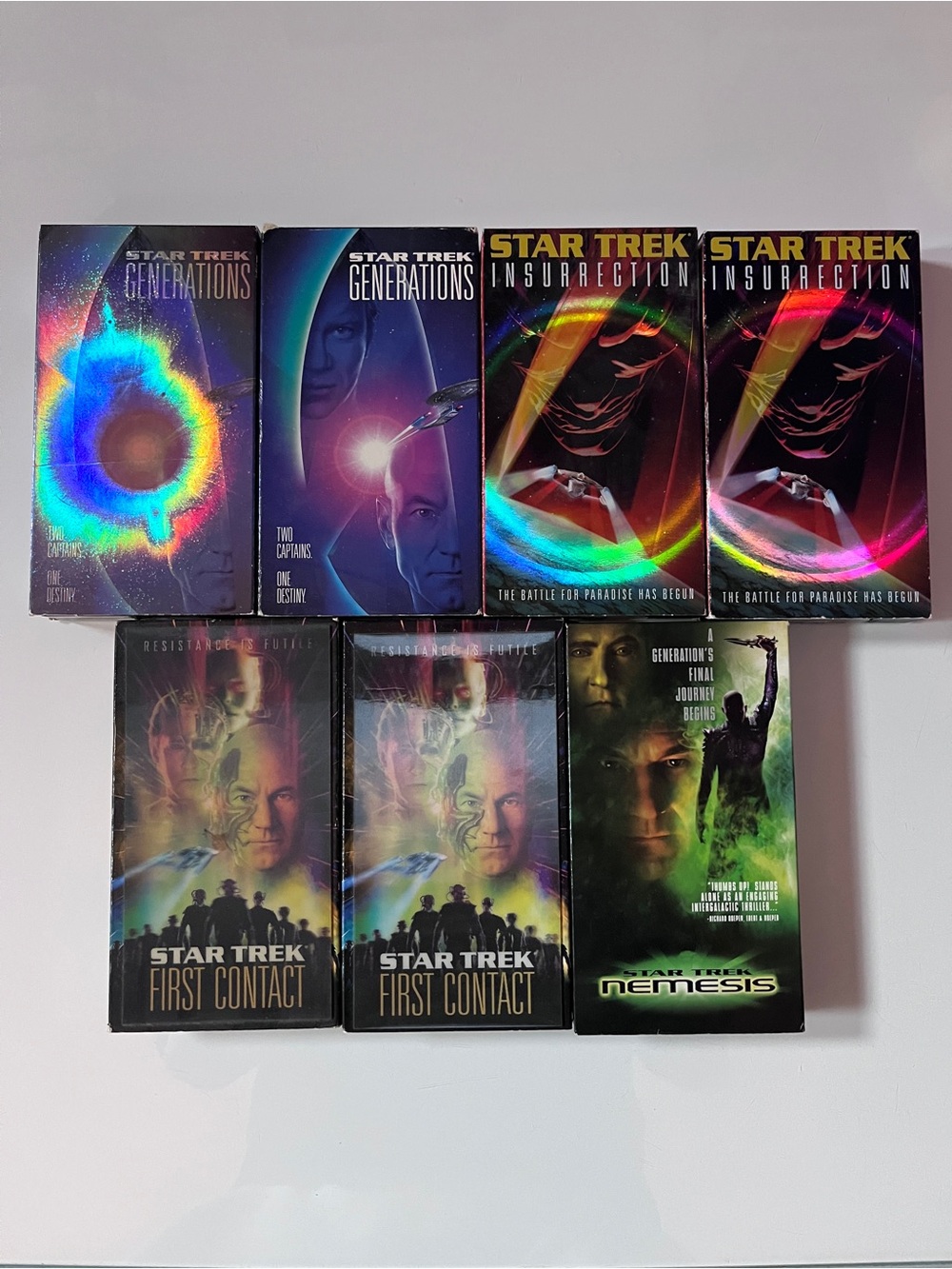 Star Trek Movies VHS - Some With Lenticular Covers